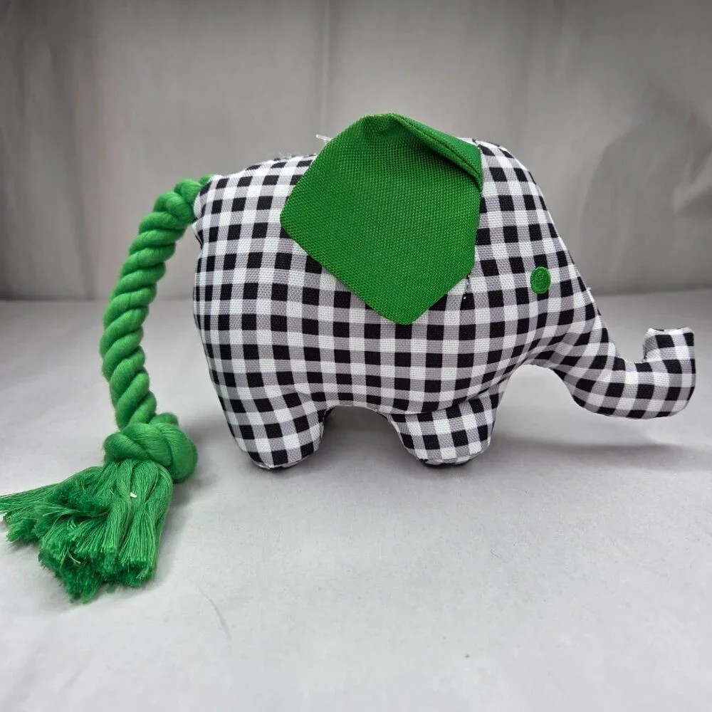 NWT Kate Spade Gingham Dog Tug Toys 2 Pack